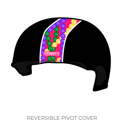 Red Stick Roller Derby Spanish Town Flamingos: 2018 Pivot Helmet Cover (Black)