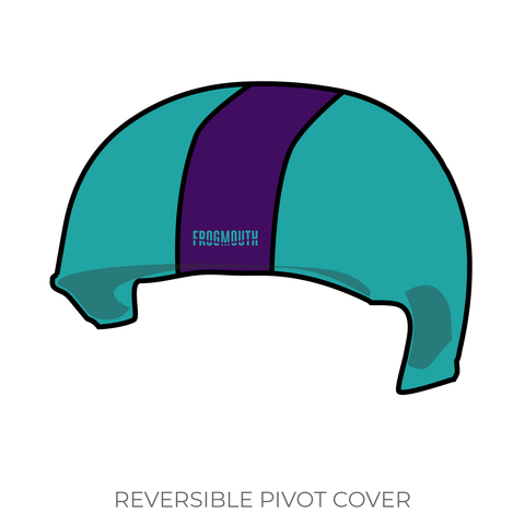 Flathead Valley Roller Derby Big Mountain Misfits: 2019 Pivot Helmet Cover (Teal)