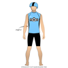 FOCO Roller Derby Micro Bruisers: Reversible Uniform Jersey (BlackR/BlueR)