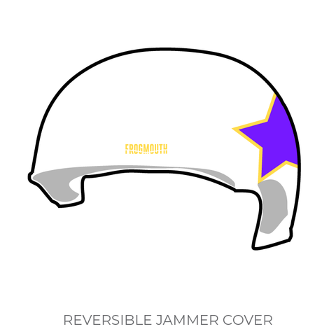 Fountain City Roller Derby Royal Pains: 2019 Jammer Helmet Cover (White)