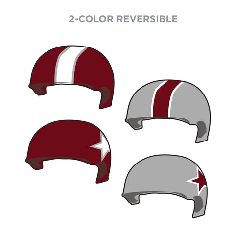 NOVA Roller Derby—The Vineyard Vixens: Two Reversible Helmet Covers
