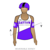 Gem City Roller Derby B and C Team: Reversible Uniform Jersey (WhiteR/PurpleR)