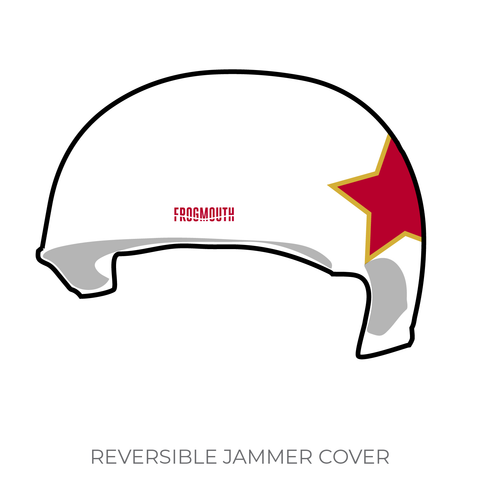 Golden City Rollers: Jammer Helmet Cover (White)
