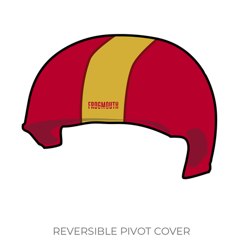 Golden City Rollers: Pivot Helmet Cover (Red)