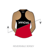 Gotham Roller Derby Non-Skating Officials: Reversible Uniform Jersey (BlackR/RedR)