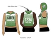 Green Mountain Roller Derby: 2018 Uniform Sleeveless Hoodie