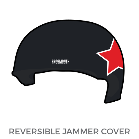 Grimsby Roller Derby Grim Reavers: 2018 Jammer Helmet Cover (Black)