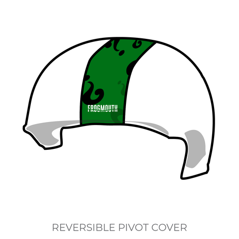 Wasatch Junior Roller Derby Harley Quinns and Riddlers: 2019 Pivot Helmet Cover (White)
