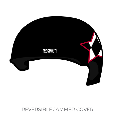 Wasatch Junior Roller Derby Harley Quinns and Riddlers: 2019 Jammer Helmet Cover (Black)