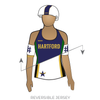 Hartford Area Roller Derby: Reversible Uniform Jersey (WhiteR/BlueR)