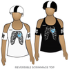 Rose City Rollers Heartless Heathers: Reversible Scrimmage Jersey (White Ash / Black Ash)