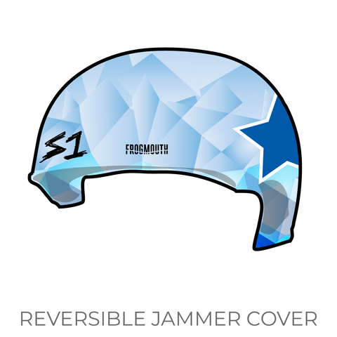 Rose City Rollers Heartless Heathers: Jammer Helmet Cover (Light Blue)