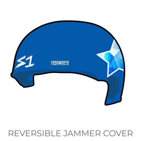 Rose City Rollers Heartless Heathers: Jammer Helmet Cover (Blue)