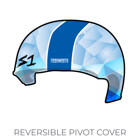Rose City Rollers Heartless Heathers: Pivot Helmet Cover (Light Blue)