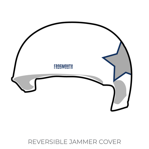 High Altitude Roller Derby Dark Sky Starlets: 2019 Jammer Helmet Cover (White)