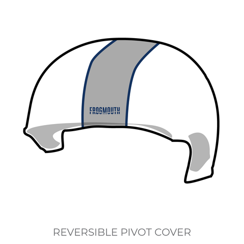 High Altitude Roller Derby Dark Sky Starlets: 2019 Pivot Helmet Cover (White)
