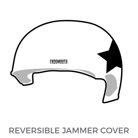 Houston Roller Derby League Items: Jammer Helmet Cover (White)