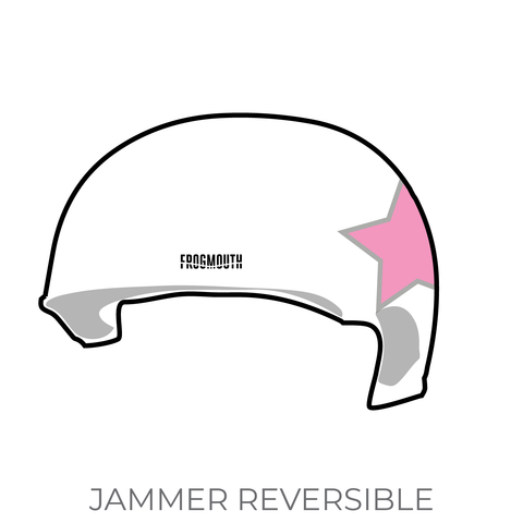 Houston Roller Derby All Stars: Jammer Helmet Cover (White)