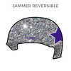 Texas Rollergirls Hustlers: Two Pairs of 1-Color Reversible Helmet Covers