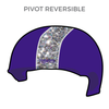 Texas Rollergirls Hustlers: Two Pairs of 1-Color Reversible Helmet Covers
