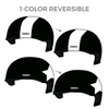 IE Derby Divas: Two pairs of 1-Color Reversible Helmet Covers