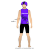 Jacksonville Roller Derby Juniors: 2019 Uniform Jersey (Purple)
