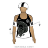 Kamikaze Badass Roller Derby: Reversible Uniform Jersey (BlackR/WhiteR)
