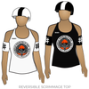Kamikaze Badass Roller Derby: Reversible Scrimmage Jersey (White Ash / Black Ash)