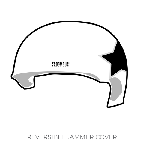 Kamikaze Badass Roller Derby: 2019 Jammer Helmet Cover (White)