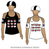 Kawaii Roller Derby Bout Day Faces: Reversible Scrimmage Jersey (White Ash / Black Ash)