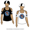 Kawaii Roller Derby Raccoon: Reversible Scrimmage Jersey (White Ash / Black Ash)