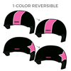 L.A. Derby Dolls L.A. Jr. Ri-Ettes: Two Pairs of 1-Color Reversible Helmet Covers