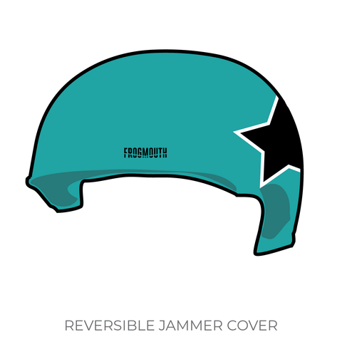 Queen City Roller Derby Lake Effect Furies: 2019 Jammer Helmet Cover (Teal)