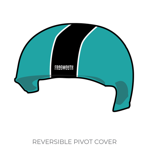 Queen City Roller Derby Lake Effect Furies: 2019 Pivot Helmet Cover (Teal)