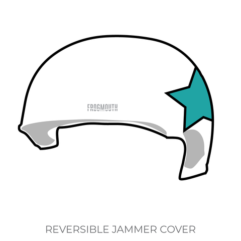 Queen City Roller Girls Lake Effect Furies: 2019 Jammer Helmet Cover (White)