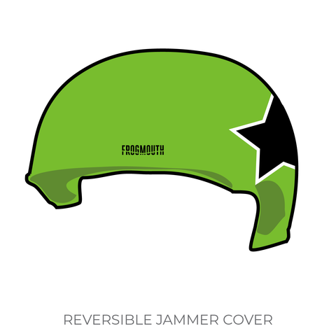 Borderland Roller Derby Las Viudas Negras: 2019 Jammer Helmet Cover (Green)