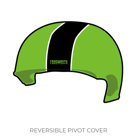 Borderland Roller Derby Las Viudas Negras: 2019 Pivot Helmet Cover (Green)