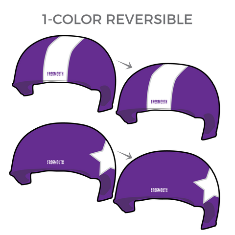 Oklahoma Manager Lightning: Pair of 1-Color Reversible Helmet Covers