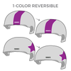 Lilac City Roller Derby Spokane Sass: Two pairs of 1-Color Reversible Helmet Covers