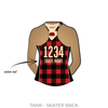 Arch Rival Roller Derby M80s: 2018 Uniform Jersey (Red)