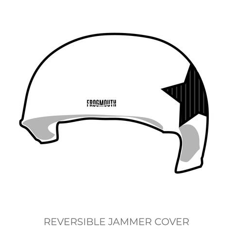 Red Stick Roller Derby Mid City Mafia: Jammer Helmet Cover (White)
