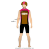 Mid Hudson Misfits Roller Derby: Reversible Uniform Jersey (BrownR/PinkR)