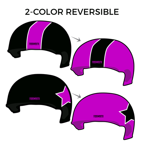 Missfits Travel Team: Pair of 2-Color Reversible Helmet Covers