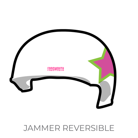 Montreal Roller Derby New Skids on the Block: Jammer Helmet Cover (White)