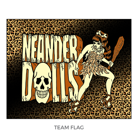 London Rockin' Rollers Neanderdolls: Team Flag