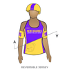 New Bournes Junior Roller Derby: Reversible Uniform Jersey (YellowR/PurpleR)