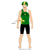 New Orleans Brass Roller Derby: Reversible Uniform Jersey (GreenR/YellowR)