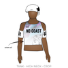 No Coast Derby Girls Travel Team: Reversible Uniform Jersey (BlackR/WhiteR)