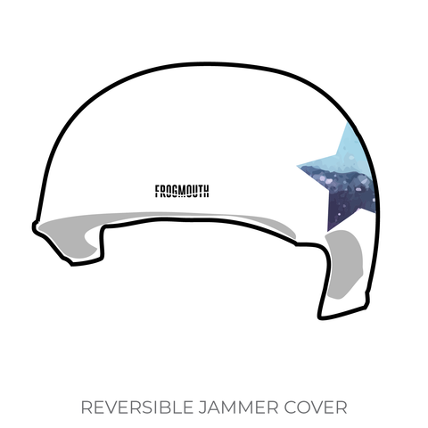 No Coast Derby Girls Travel Team: 2019 Jammer Helmet Cover (White)
