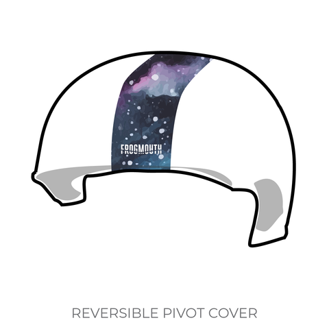 No Coast Derby Girls Travel Team: 2019 Pivot Helmet Cover (White)